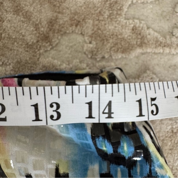 Rare Joseph Ribkoff Multicolour Jacket+Matching skirt shiny abstract Art to Wear - Picture 12 of 12